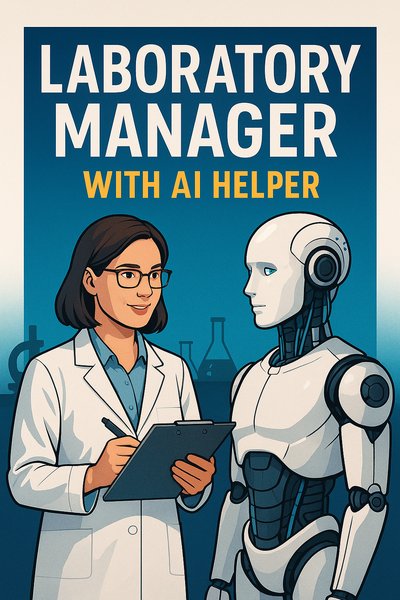 Laboratory Manager Collaborates with AI Assistant