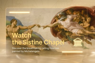 Promotional Graphic for the Sistine Chapel Experience