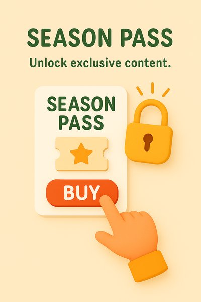 Season Pass Promotion Graphic with Engaging Design