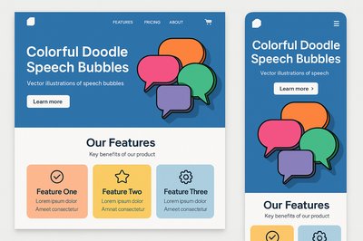Mobile and Desktop Versions of a Website Design