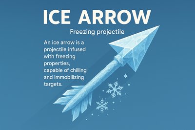 Ice Arrow: A Stunning Visual Representation of a Freezing Projectile
