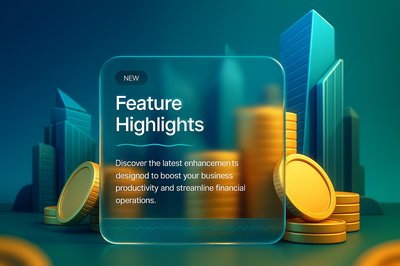 Abstract Business Background with 3D Elements and Coins