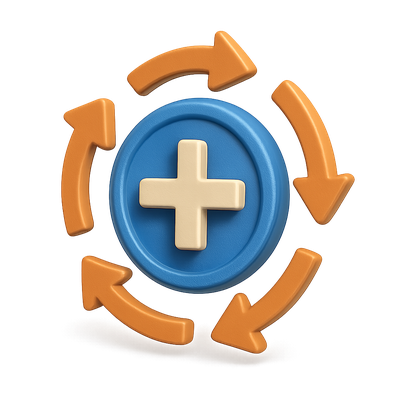 3D Directional Arrows in Circular Motion Design