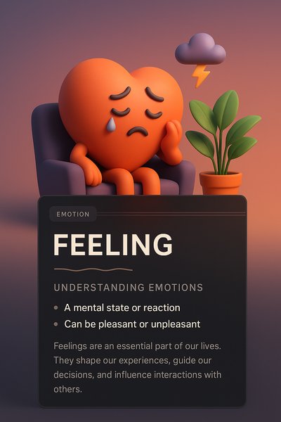 3D Illustration for Web Design on Emotions