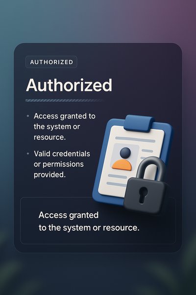 3D Illustration of Web Blocks with Authorization Theme