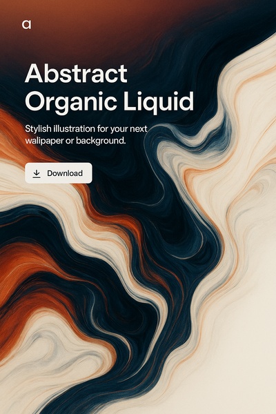 Stylish Abstract Organic Liquid Wallpaper for Modern Designs