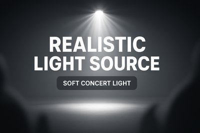 Concert Stage Lighting with Dramatic Spotlight Effect