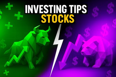 Dynamic Investing Tips Graphic Featuring Bull and Bear Market Symbols
