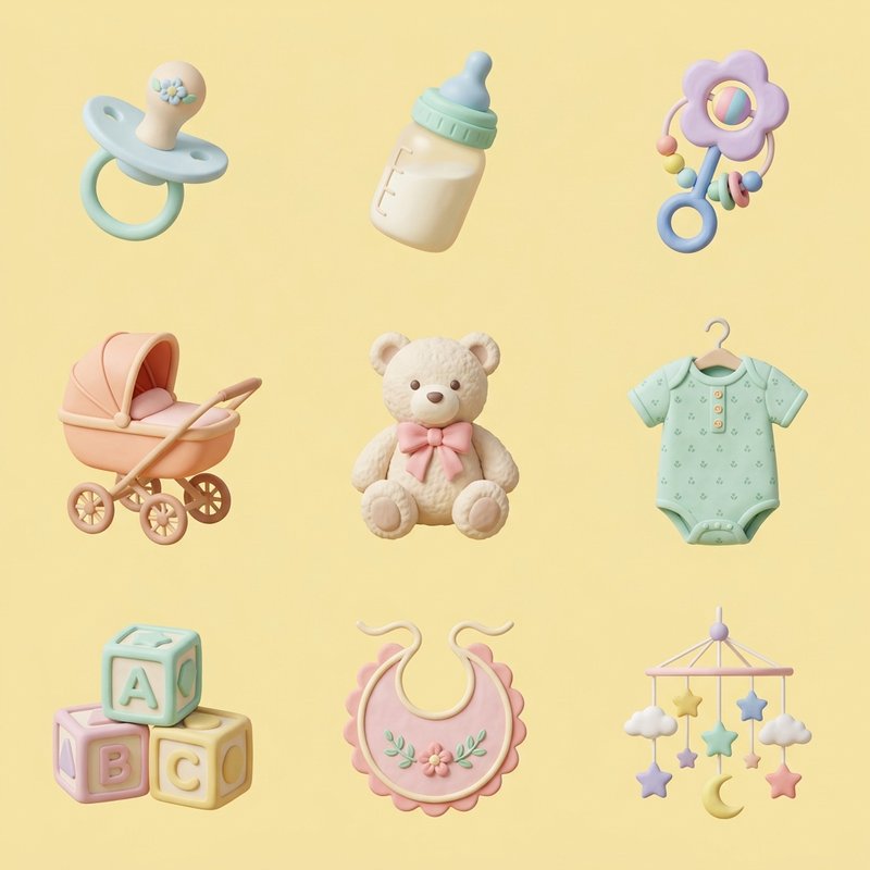 adorable baby clay figurine