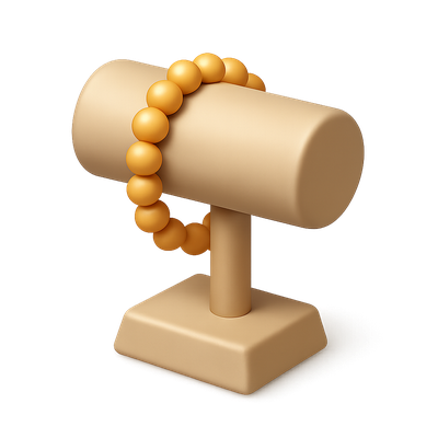 Stylish 3D Bracelet Display with Isometric Design