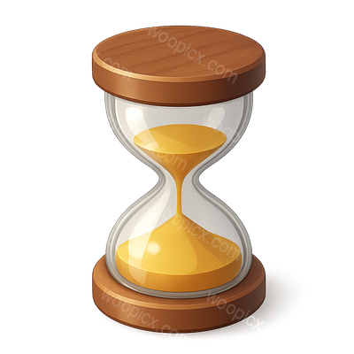Elegant Hourglass with Yellow Sand