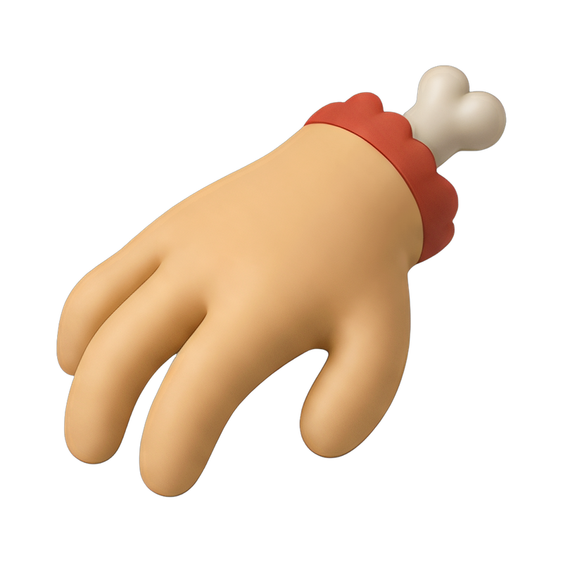 realistic severed rubber hand