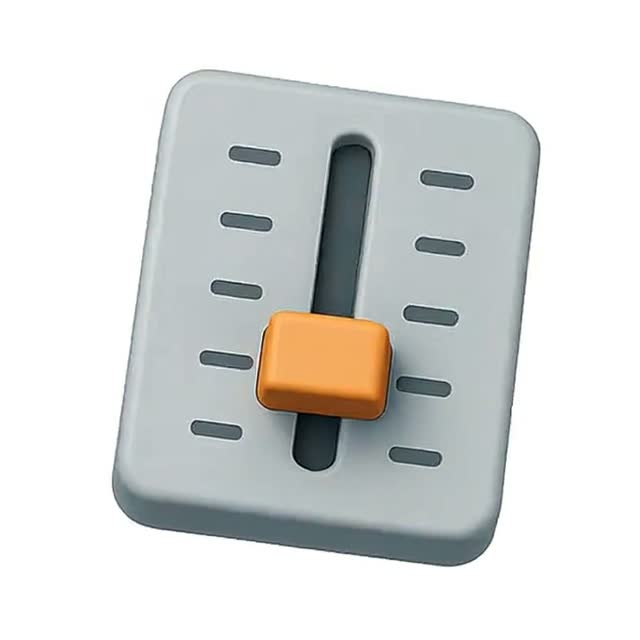 Colorful Control Sliders for Audio or Video Editing