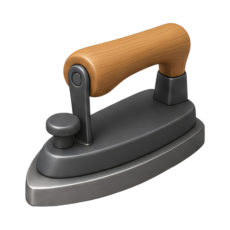 metal burnishing iron tool