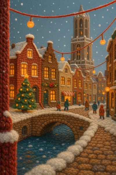 Winter Wonderland in Utrecht: A Cozy Felt Scene