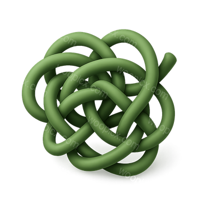 3D Jungle Vine Icon with Isometric Design