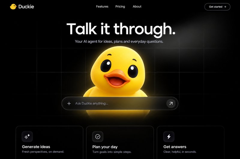 Engaging AI landing page design