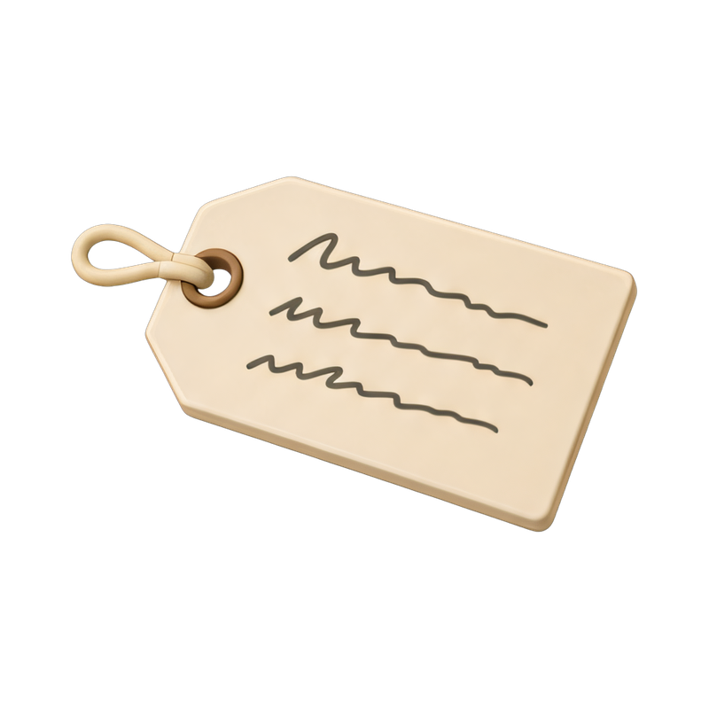handwritten specimen label design