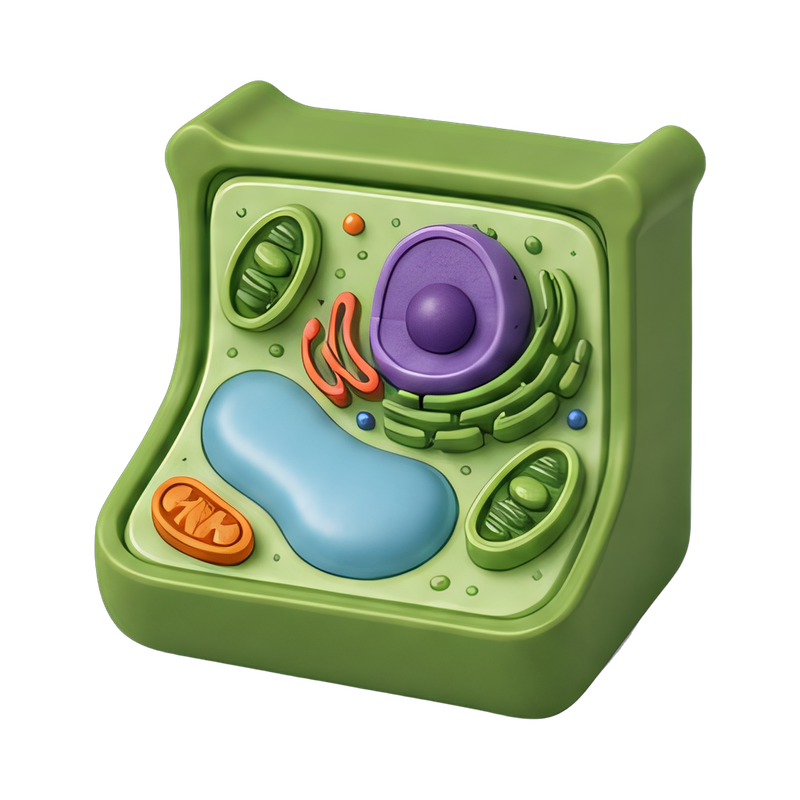 microscopic view of plant cells