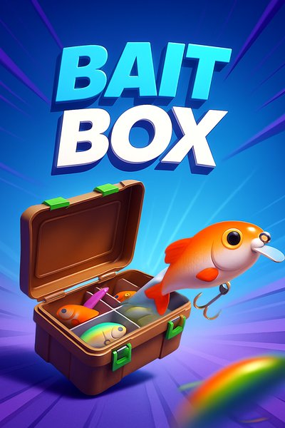 Dynamic Bait Box Illustration with Vibrant Colors