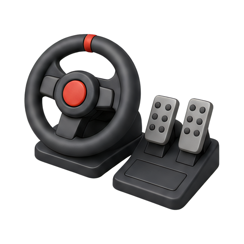 high-performance racing wheel setup