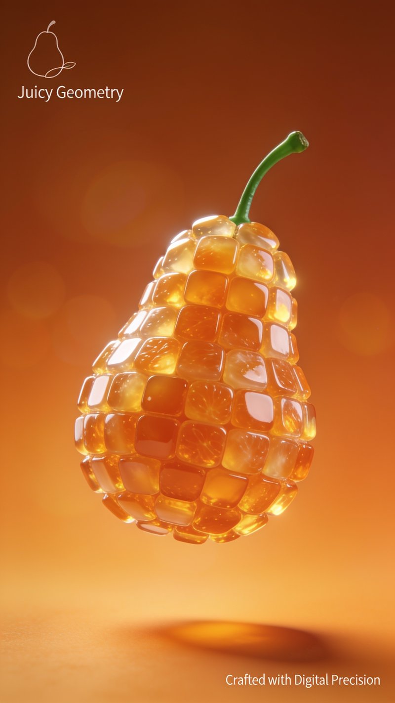 Juicy Geometry Pear Design