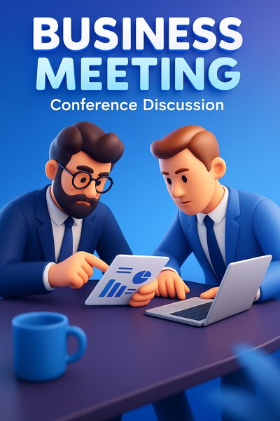Dynamic Business Meeting Discussion with Colleagues