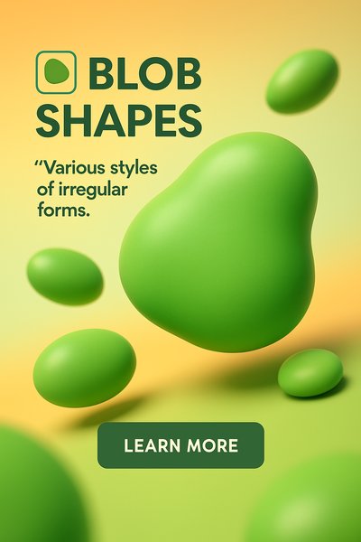 Colorful Blob Shapes in Various Styles for Design Inspiration
