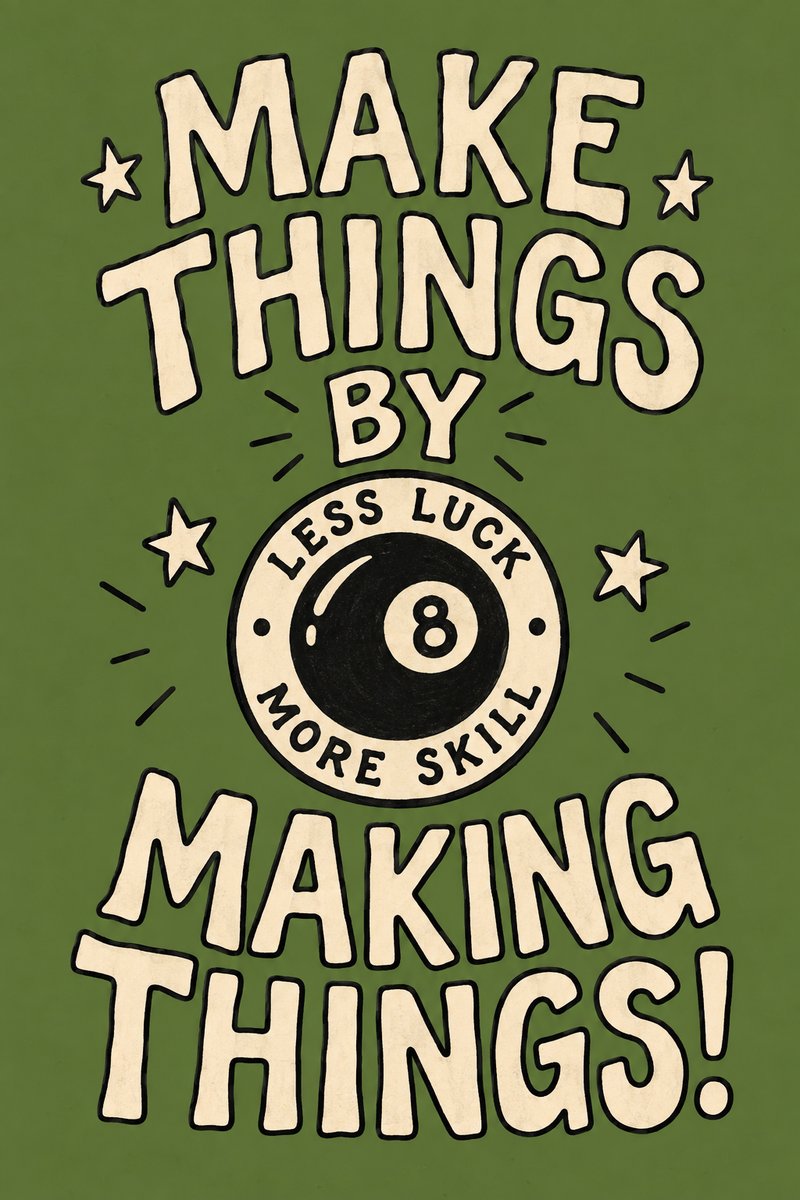 Hand-drawn lettering poster