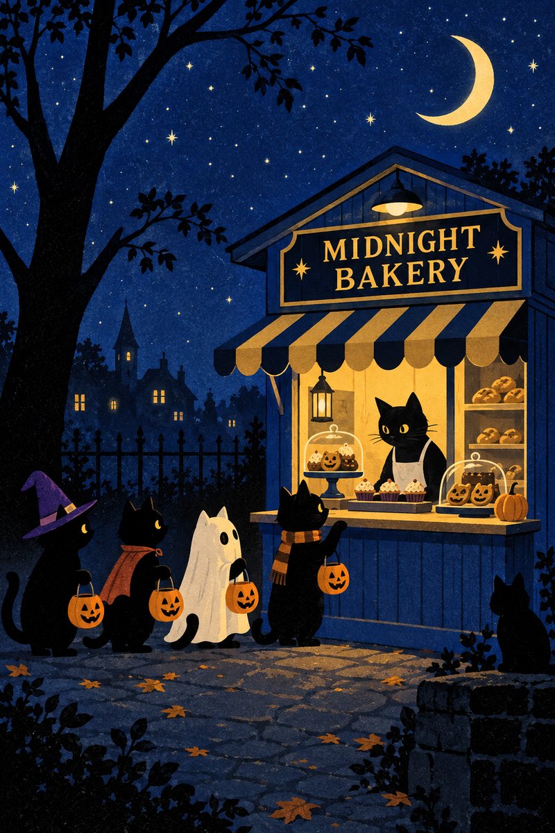 midnight bakery cat parade
