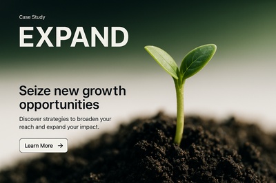 Stylish Web Design with Growth Theme