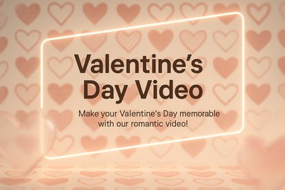 Romantic Valentine's Day Video Promotion