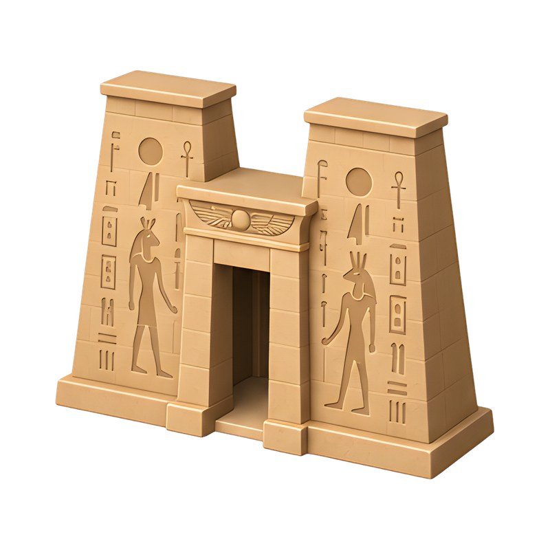 ancient egyptian temple gateway