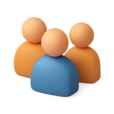 3D Abstract Representation of People in Soft Colors