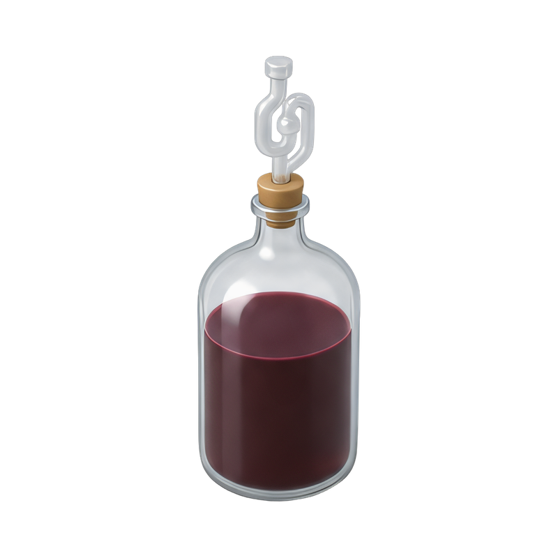 glass carboy with airlock
