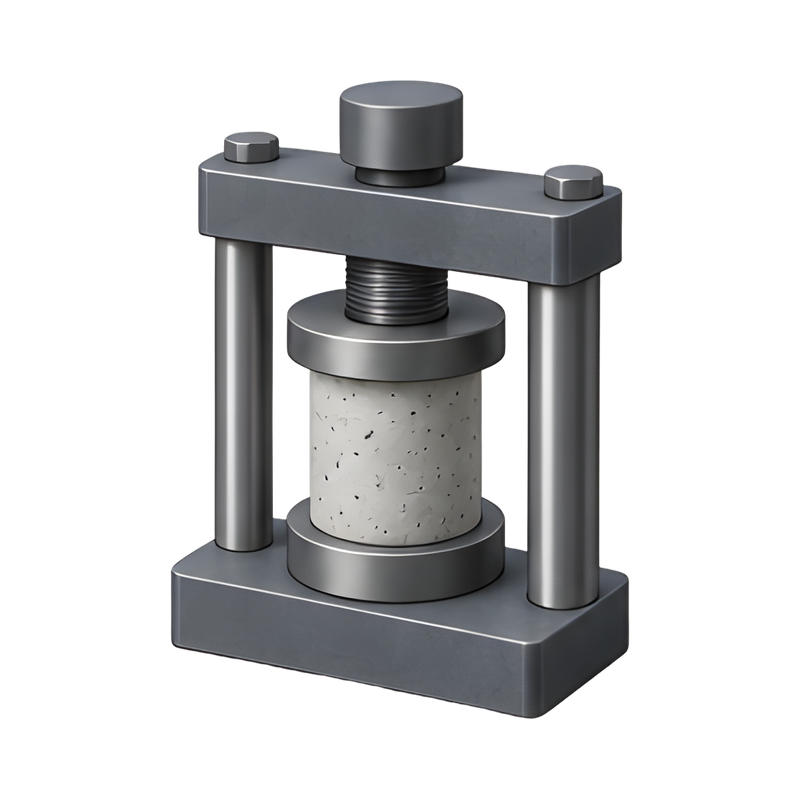 concrete compression test apparatus