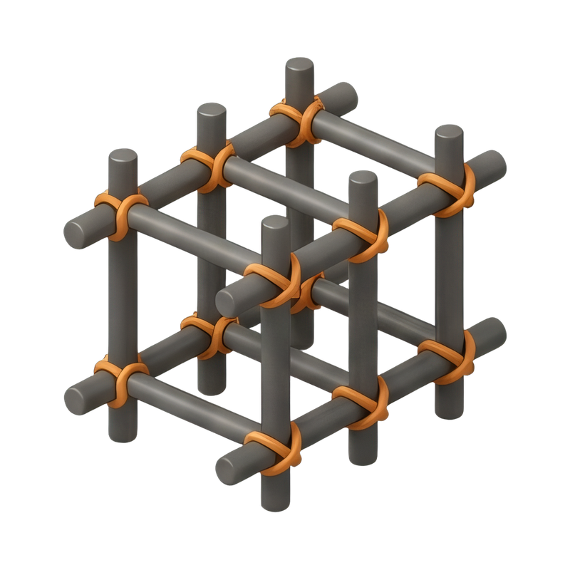 tied rebar cage construction