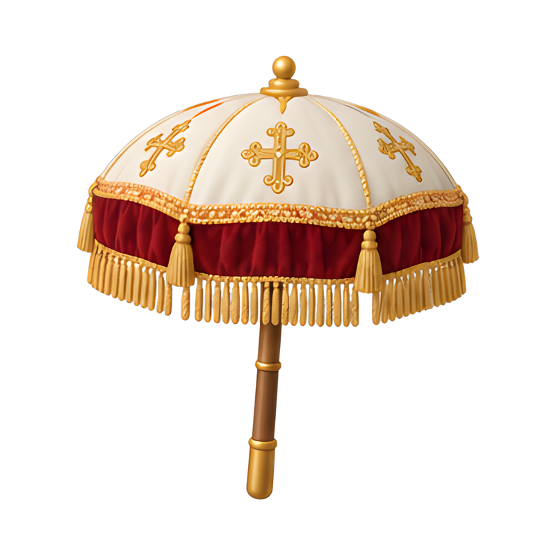 ceremonial velvet umbrella