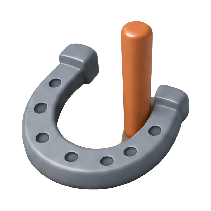 rustic horseshoe pit stake