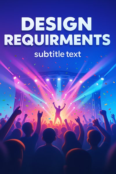 Dynamic Concert Scene with Colorful Lights and Crowd Engagement