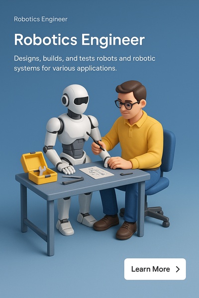 Robotics Engineer: 3D Illustration of Design and Testing Process