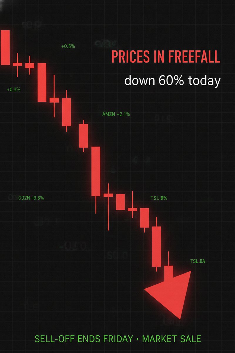 Market crash sale banner