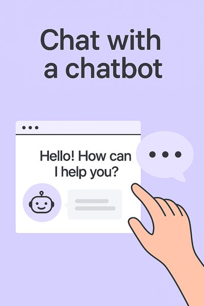 Illustrative Graphic of Chatbot Interaction