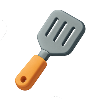 Stylized Cooking Spatula with Unique Design
