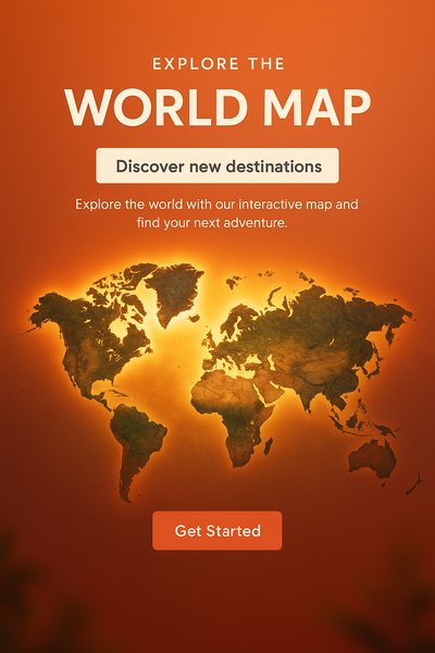 Interactive World Map Exploration Graphic