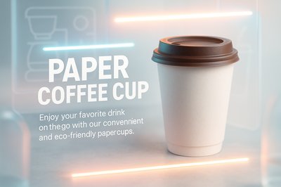 Eco-Friendly Paper Coffee Cup Promotional Graphic