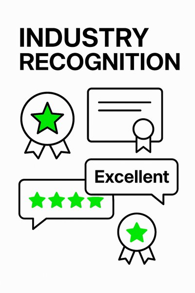 Graphic Representation of Industry Recognition and Awards