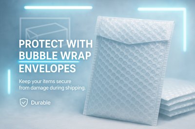 Promotional Graphic for Bubble Wrap Envelopes
