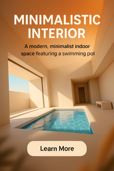 Modern Minimalistic Interior Design with Swimming Pool