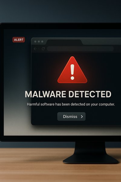 Stylish Web Design Alert for Malware Detection